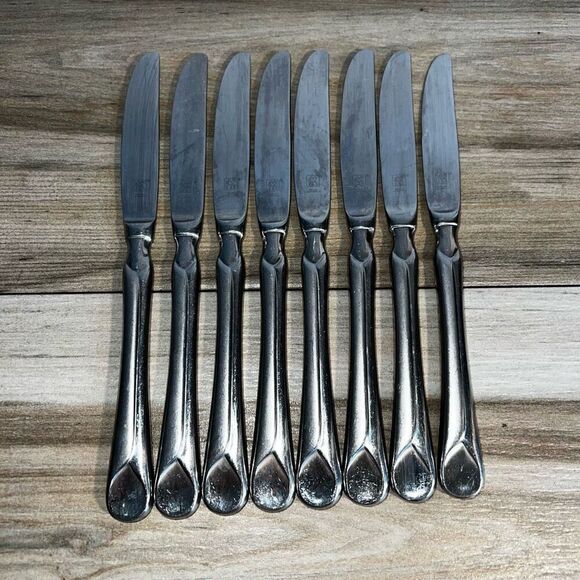 Butter Knifes Zwilling J. A. Henckels PROVENCE 18/10 Stainless Set 8 Serve Ware - Picture 1 of 6